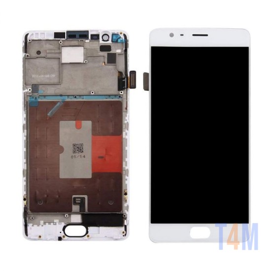 Touch+Display+Frame OnePlus 3/3T Blanco